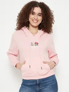 Madame Mickey Mouse Printed Hooded Cotton Pullover