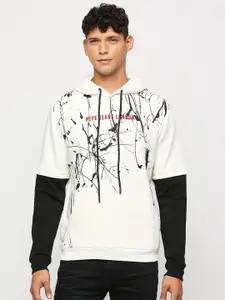 Pepe Jeans Abstract Printed Hooded Long Sleeves Pullover