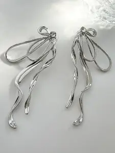 VAGHBHATT Silver Plated Drop Earrings