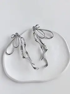 VAGHBHATT Silver-Plated Drop Earrings