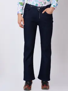 mode de base Men Slim Fit Low-Rise Bootcut Cotton Jeans