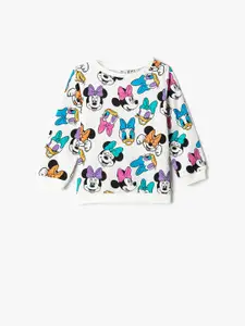Koton Infants Girls Mickey Mouse Printed Cotton Sweatshirt