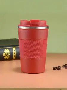 YELONA Red Insulated Stainless Steel Coffee Tumbler 380 ml