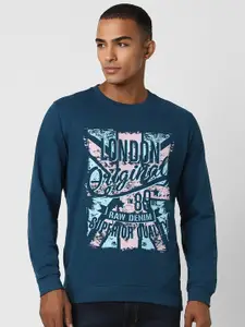 Peter England Casuals Typography Printed Sweatshirt