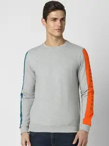 Peter England Casuals Round Neck Cotton Sweatshirt