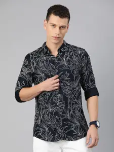 VASTRADO Men Classic Slim Fit Floral Printed Casual Shirt