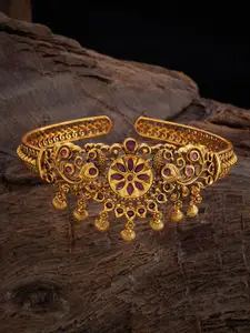 Kushal's Fashion Jewellery Antique Gold-Plated Armlet Bracelet