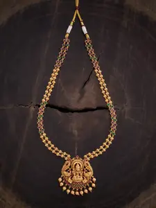 Kushal's Fashion Jewellery Gold-Plated Copper Antique Necklace