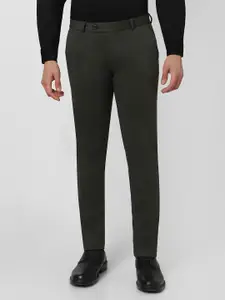 Peter England Men Slim Fit Formal Trousers