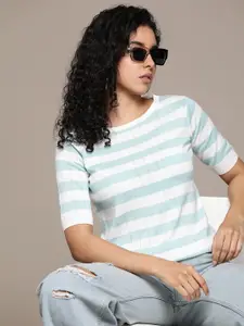 Roadster Striped Pure Cotton Pullover