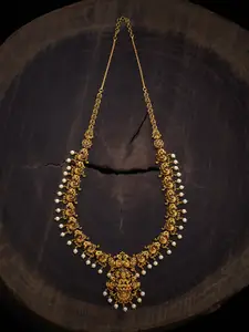 Kushal's Fashion Jewellery Copper Gold-Plated Necklace