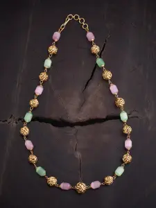 Kushal's Fashion Jewellery Gold-Plated Antique Necklace