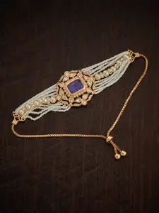 Kushal's Fashion Jewellery Kundan Studded Wraparound Bracelet