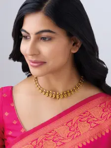 Kushal's Fashion Jewellery Copper Gold-Plated Necklace