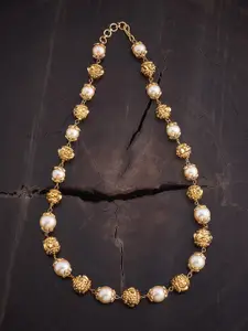 Kushal's Fashion Jewellery Gold-Plated Antique Necklace