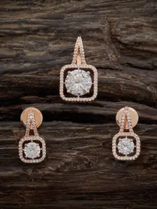 Kushal's Fashion Jewellery Embellished Bridal Gold-Plated Contemporary Pendants