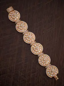 Kushal's Fashion Jewellery Women Kundan Studded Link Bracelet