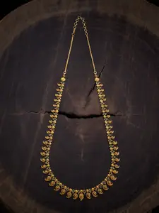 Kushal's Fashion Jewellery Gold-Plated Antique Necklace