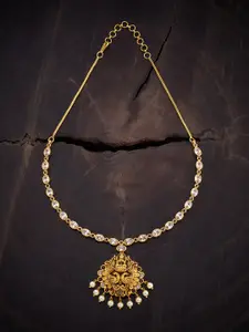 Kushal's Fashion Jewellery Gold-Plated Antique Necklace