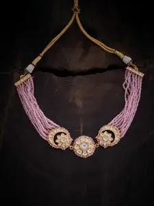 Kushal's Fashion Jewellery Kundan & Beaded Necklace