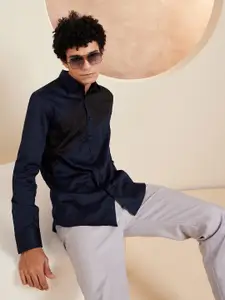 DENNISON Smart Colorblocked Cotton Casual Shirt