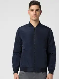 Peter England Casuals Stand Collar Bomber Jacket