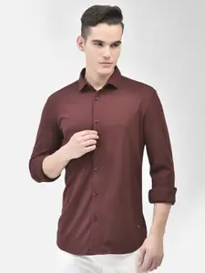 Crimsoune Club Slim Fit Spread Collar Long Sleeves Casual Shirt