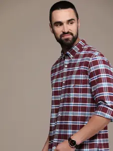 Nautica Slim Fit Checked Casual Shirt