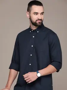 Nautica Pure Cotton Slim Fit Striped Casual Shirt