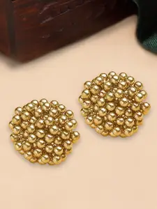 KARATCART Gold Plated Artificial Beads Studded Studs Earrings