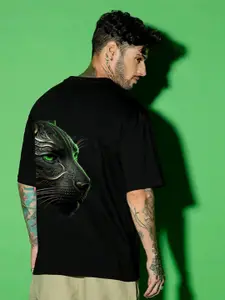 Elibolz Graphic Printed Cotton Oversized T-shirt