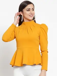 Dream Beauty Fashion Puff Sleeves Peplum Top