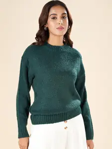 AKKRITI BY PANTALOONS Round Neck Acrylic Pullover Sweater
