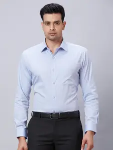 Raymond Self Design Pure Cotton Slim Fit Formal Shirt