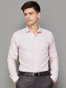 CODE by Lifestyle Slim Fit Self Design Cotton Formal Shirt