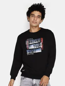 V-Mart Typography Printed Pullover Sweatshirt