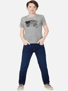 Gini and Jony Boys Mid Rise Cotton Jeans
