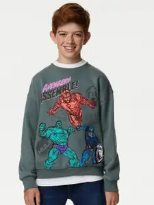 Marks & Spencer Boys Avengers Assemble Printed Pullover Sweatshirt