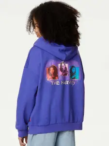 Marks & Spencer Girls Marvel Printed Hooded Sweatshirt