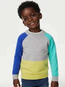 Marks & Spencer Boys Colourblocked Pullover Sweater