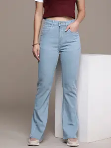 The Roadster Life Co. Women Bootcut High-Rise Light Fade Stretchable Jeans