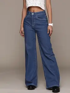 The Roadster Lifestyle Co. Women Wide Leg High-Rise Jeans