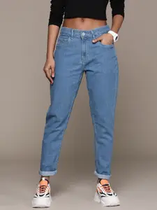 The Roadster Lifestyle Co. Women High-Rise Mom Fit Jeans