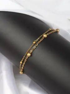 Stylecast X KPOP Gold-Plated Brass Charm Bracelet