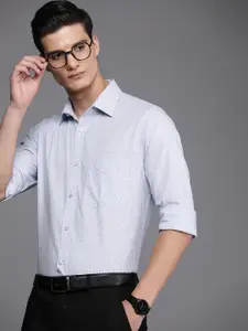 Raymond Slim Fit Striped Pure Cotton Formal Shirt