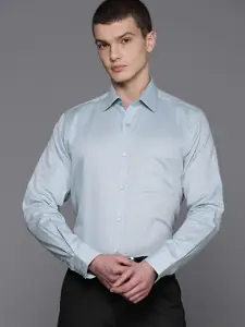 Raymond Pure Cotton Self-Design Slim Fit Formal Shirt