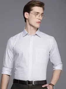 Raymond Pure Cotton Slim Fit Checked Formal Shirt