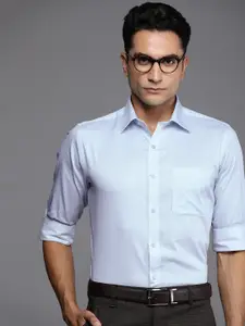 Raymond Pure Cotton Ethnic Motifs Printed Slim Fit Formal Shirt