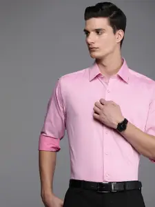 Raymond Self Design Slim Fit Pure Cotton Formal Shirt