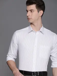 Raymond Men Pure Cotton Slim Fit Striped Formal Shirt